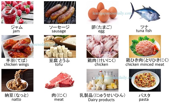 Japanese vocabulary on food p2: