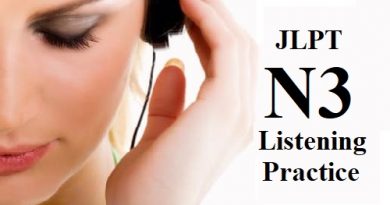 N3 listening practise lesson 1